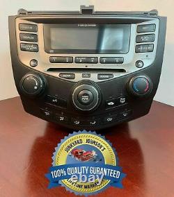 03-07 Honda ACCORD AM/FM Radio MP3 CD Player AC Climate Control 6 Disc v5 7BC1