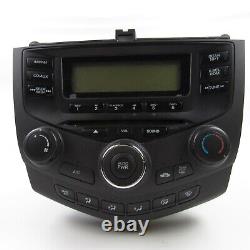 03-07 Honda Accord Radio Am Fm CD & Climate Control P/n 39050-sda-a010-m1