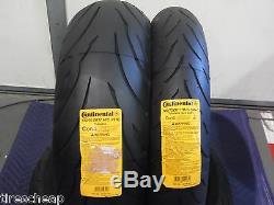 120/70-17 190/50-17 CONTINENTAL MOTORCYCLE TIRES (SET 2) 120/70zr17 190/50zr17