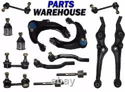 14 Pc Kit Tie Rod Ball Joint Control Arms Sway Bars for 98-02 Honda Accord 4-Cyl