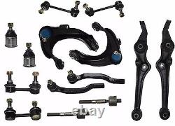 14 Pc Kit Tie Rod Ball Joint Control Arms Sway Bars for 98-02 Honda Accord 4-Cyl