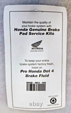 2001-2017 Gl1800 & F6b Goldwing Genuine Honda Brake Pads Front & Rear Oem New
