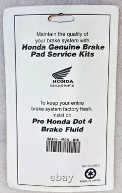 2001-2017 Gl1800 & F6b Goldwing Genuine Honda Brake Pads Front & Rear Oem New