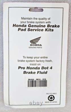 2001-2017 Gl1800 & F6b Goldwing Genuine Honda Brake Pads Front & Rear Oem New