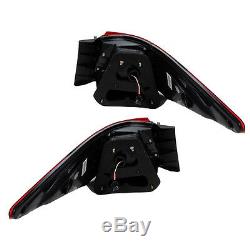 2008-2012 Year For HONDA Accord Sedan 4-Door LED Tail Lights BMW Style Red Black
