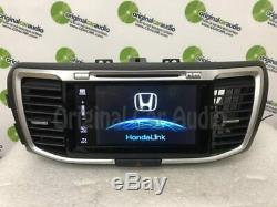 2016 2017 Honda Accord OEM Touch Screen Navigation Single CD Bluetooth Radio