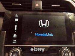2016-2019 Honda Civic 7.0 AM/FM Radio Information Display Touch Screen