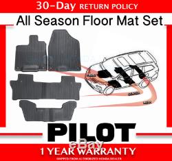 2016 -2020 Genuine OEM Honda Pilot All Season Floor Mat Set Mats 08P17-TG7-101