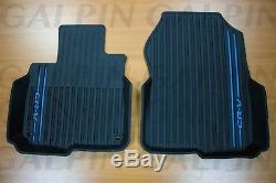 2017 2020 Genuine OEM Honda CR-V Black/Blue All Season Floor Mat Set