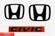 2017-2021 Civic Hatchback Genuine Honda Oem Gloss Black Emblem Kit 08f20-tgg-100