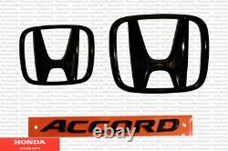 2018-2022 Accord Genuine Honda OEM Gloss Black Emblem Kit (08F20-TVA-100)