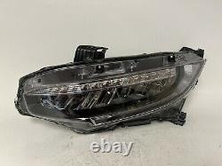 2019-2021 Honda Civic Driver LH LED Black OEM Insurance Headlight C0901