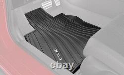 2022-2025 Genuine Honda Civic 4dr & 5dr All Season Floor Mats OEM 08P17-T20-110