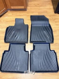 23-25 Genuine Honda Accord All Weather Floor Mats Set OEM Rubber Carpet Liners