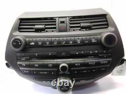 Audio Equipment Radio Audio Assembly AM-FM-6CD Sedan Fits 10-12 ACCORD 1114056