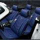 Blue Pu Leather 6d Full Surround Car Front&rear Seat Cover Protector Accessories