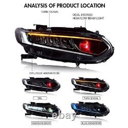 Car Lamps automotive For Honda Accord Headlights 2016 2020 Devil Head Lamp LED