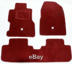 Ep3 Red Type-r Carpet Set Floor Mats 3 Pc for LHD 01-05 Honda Civic