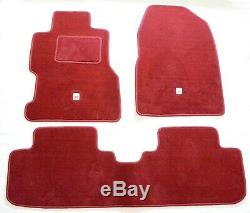 Ep3 Red Type-r Carpet Set Floor Mats 3 Pc for LHD 01-05 Honda Civic