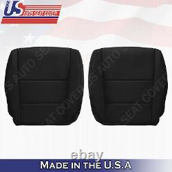 FITS 2008 to 2012 Honda Accord Driver Passenger Tan & Black Leather Seat Cover