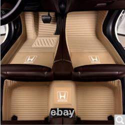 Fit Honda Accord Olyssey Fit City CR-V Civic Crosstour HR-V XR-V Car Floor Mats