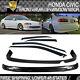 Fits 92-95 Honda Civic Mugen Style Front + Rear Bumper Lip + Window Visor