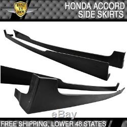 Fits Honda Accord 08-10 Coupe PU Urethane HF-P Style Side Skirts Lip Extensions