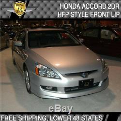 Fits Honda Accord 2Dr PU Front Bumper Lip HFP-Style Poly-Urethane 2003 2004 2005