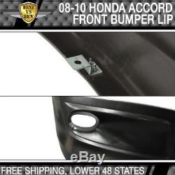 Fits Honda Accord 2Dr PU Front Bumper Lip HFP-Style Poly-Urethane 2008 2009 2010