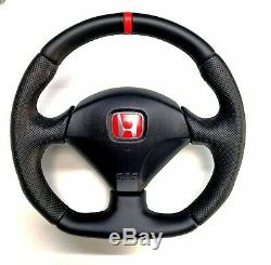 Flat Bottom Steering Wheel Honda Integra Dc5 S2000 CIVIC Type-r Sport Acura Rsx