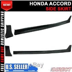 For 08-12 Honda Accord 4Dr LX EX PU Side Skirts Poly Urethane Left Right