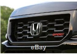 For Black Sport Grille Genuine OES for Honda Ridgeline 2009-2014