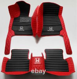 For Honda Accord Civic City Crosstour Fit CR-V HR-V Luxurious Auto Car Floor mat