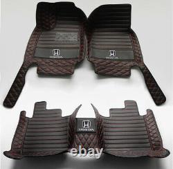 For Honda Accord Civic City Crosstour Fit CR-V HR-V Luxurious Auto Car Floor mat