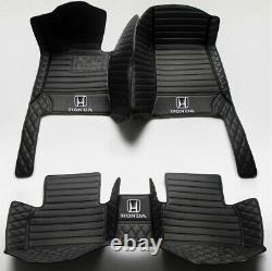 For Honda Accord Civic City Crosstour Fit CR-V HR-V Luxurious Auto Car Floor mat