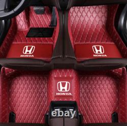 For Honda CR-V 2004-2021 Car Floor Mats Whole row Front Rear Liner Auto Mat Carp
