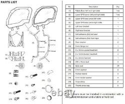 Front Fabric Soft Doors Kit SXS1000 Pioneer 1000 All OEM Genuine Honda #L291