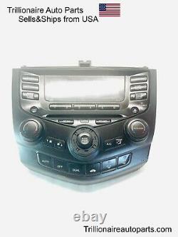 Genuine 2003 HONDA Accord AM FM CD Player Climate Control Unit OEM 39050SDNA501