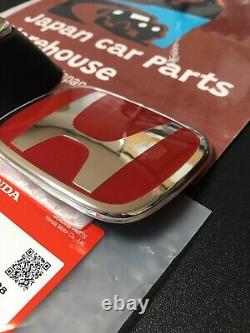 Genuine HONDA OEM ACURA RSX Integra 05-06 DC5 Type-R F&R SET Red H Emblem Badge