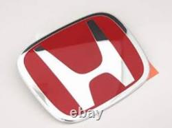 Genuine HONDA OEM ACURA RSX Integra 05-06 DC5 Type-R F&R SET Red H Emblem Badge