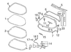 Genuine HONDA OEM NSX NA1 NA2 Rear Tailgate Weatherstrip Mall 73250-SL0-003