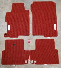 Genuine Honda 13-17 Accord 2dr Coupe Red HFP Carpet Mats Oem New 08P15-T3L-110A
