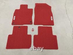 Genuine Honda 16-20 Civic 2 dr Si Red HFP Carpet Mats Oem New 08P15-TBJ-110A