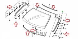 Genuine Honda Acura 93-01 Integra DC1 DC2 Front Glass Windshield Molding Set OEM