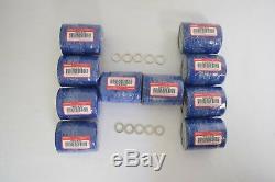 Genuine Honda Acura Factory Engine Oil Filter & Washer 15400-plm-a02 Set Of 10