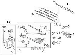 Genuine Honda Arm Windshield Wiper (Driver Side) 76600-S82-A01
