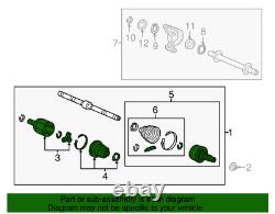 Genuine Honda Axle Assembly 44306-T7W-A03