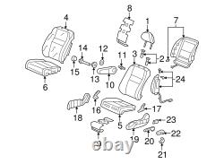 Genuine Honda Cover L Front Seat-Back Trim NH598L (Leather) (Atlas Gray) 8152