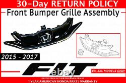 Genuine Honda Fit Front Bumper Grille Assembly OEM 71120-T5R-A10