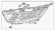 Genuine Honda Headlamp Assembly 33100-thr-a32
